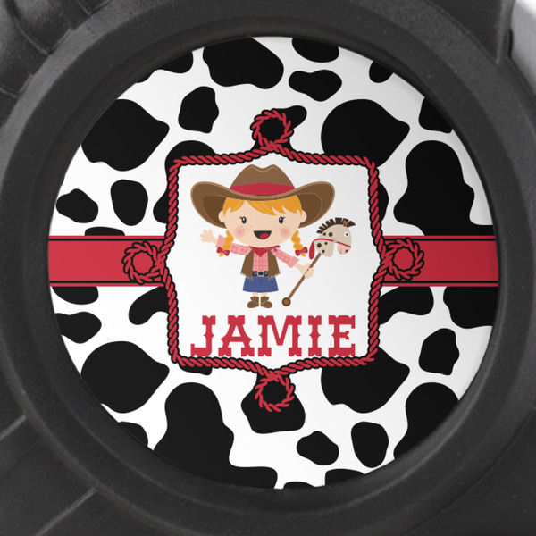 Cowprint Cowgirl Tape Measure - 25ft - detail
