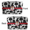 Cowprint Cowgirl Tote w/Black Handles - Front & Back Views