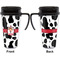Cowprint Cowgirl Travel Mug with Black Handle - Approval