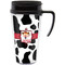 Cowprint Cowgirl Acrylic Travel Mug with Handle (Personalized)