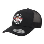 Cowprint Cowgirl Trucker Hat - Black (Personalized)