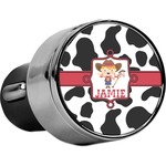 Cowprint Cowgirl USB Car Charger (Personalized)