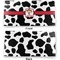 Cowprint Cowgirl Vinyl Check Book Cover - Front and Back