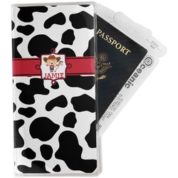 Cowprint Cowgirl Travel Document Holder