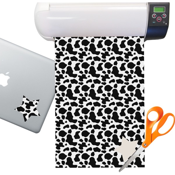 Custom Cowprint Cowgirl Sticker Vinyl Sheet (Permanent)