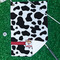 Cowprint Cowgirl Waffle Weave Golf Towel - In Context