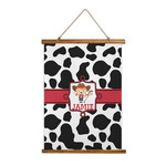 Cowprint Cowgirl Wall Hanging Tapestry (Personalized)