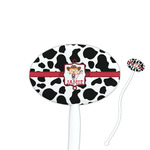 Cowprint Cowgirl Oval Stir Sticks (Personalized)