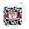 Cowprint Cowgirl White Plastic Stir Stick - Single Sided - Square - Approval