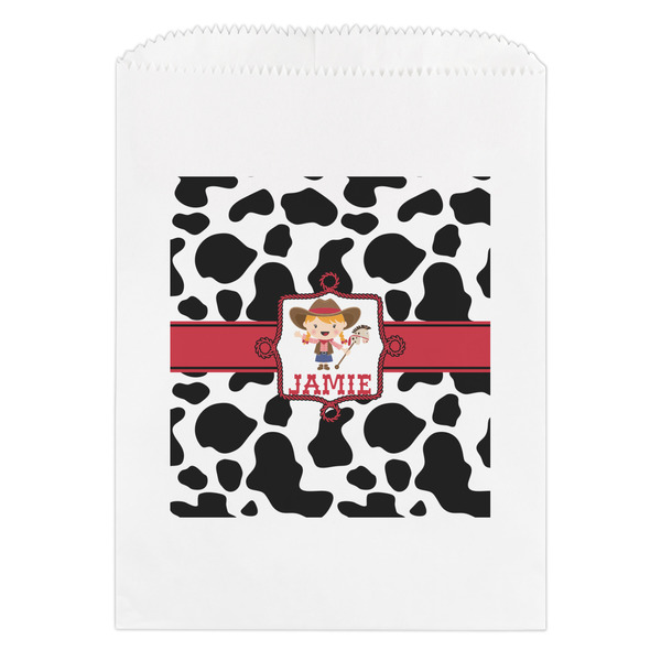 Custom Cowprint Cowgirl Treat Bag (Personalized)