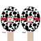 Cowprint Cowgirl Wooden Food Pick - Oval - Double Sided - Front & Back