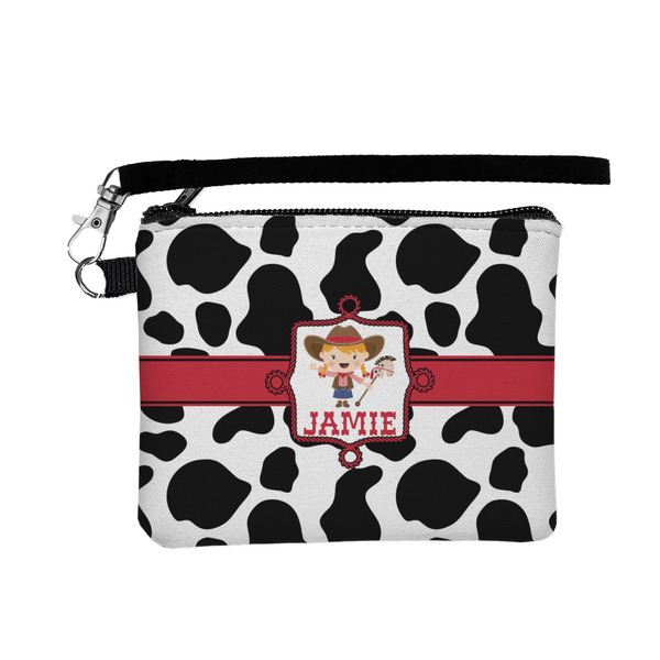Custom Cowprint Cowgirl Wristlet ID Case w/ Name or Text
