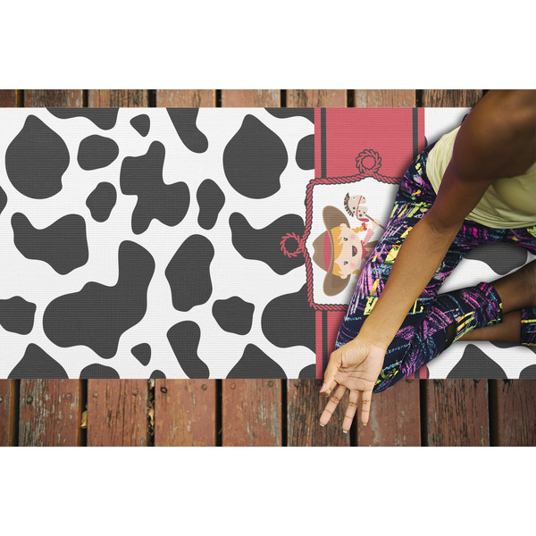 Cowprint Cowgirl Yoga Mats - LIFESTYLE