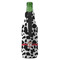 Cowprint Cowgirl Zipper Bottle Cooler - BACK (bottle)