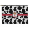 Cowprint Cowgirl Zipper Pouch Large (Front)