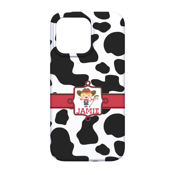 Cowprint Cowgirl iPhone 13 Case - Back
