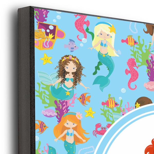 Mermaids 11x14 Wood Print - Closeup