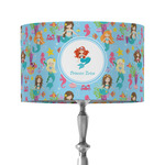 Mermaids 12" Drum Lamp Shade - Fabric (Personalized)