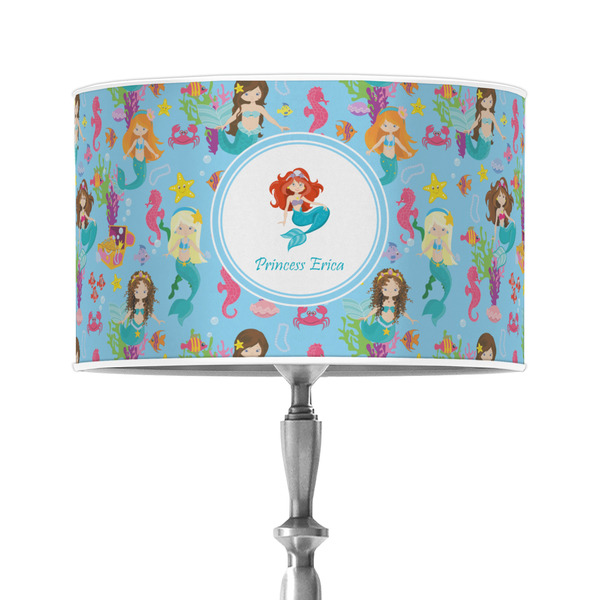 Custom Mermaids 12" Drum Lamp Shade - Poly-film (Personalized)