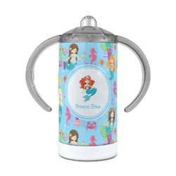 Mermaids 12 oz Stainless Steel Sippy Cup (Personalized)