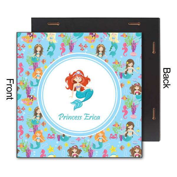 Mermaids 12x12 Wood Print - Front & Back View