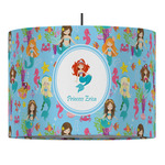 Mermaids 16" Drum Pendant Lamp - Fabric (Personalized)
