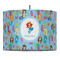 Mermaids 16" Drum Pendant Lamp - Fabric (Personalized)