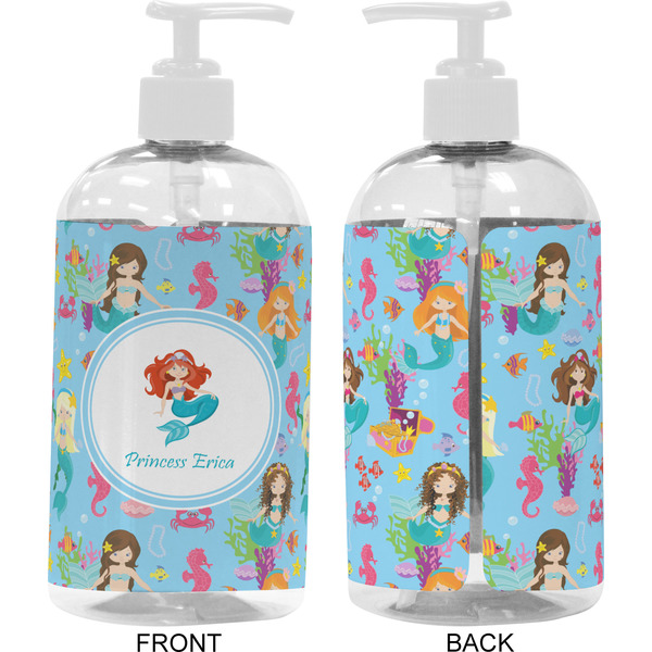 Mermaids 16 oz Plastic Liquid Dispenser- Approval- White
