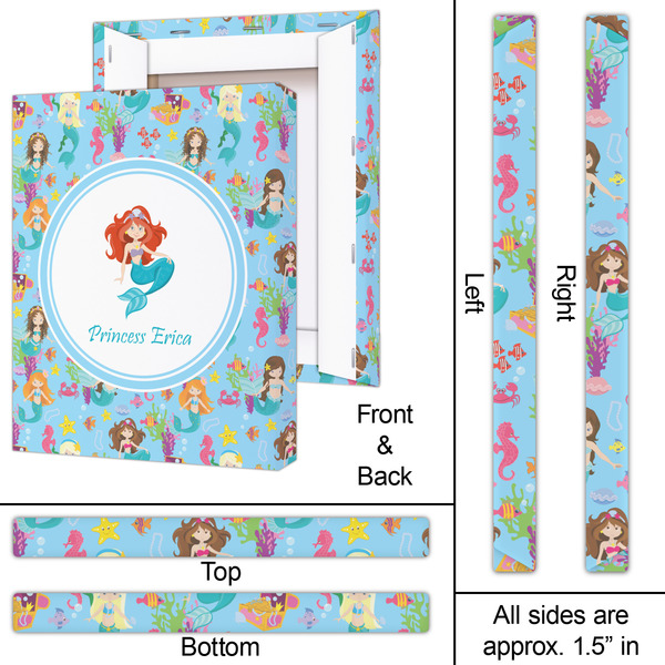 Mermaids 16x20 - Canvas Print - Approval