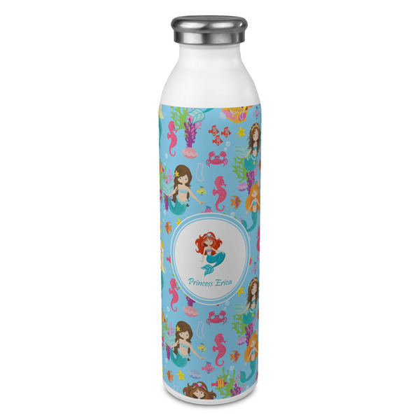 Custom Mermaids 20oz Stainless Steel Water Bottle - Full Print (Personalized)