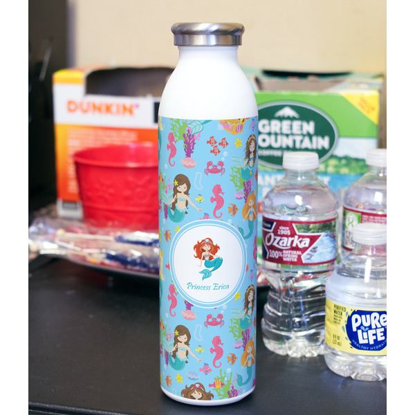 Mermaids 20oz Water Bottles - Full Print - In Context