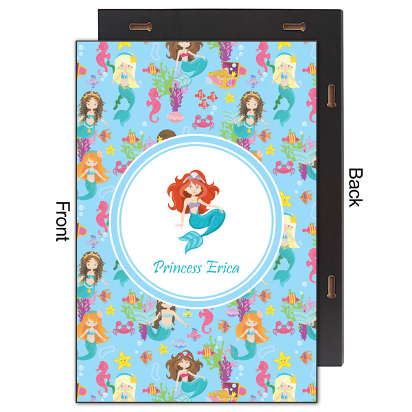 Mermaids 20x30 Wood Print - Front & Back View