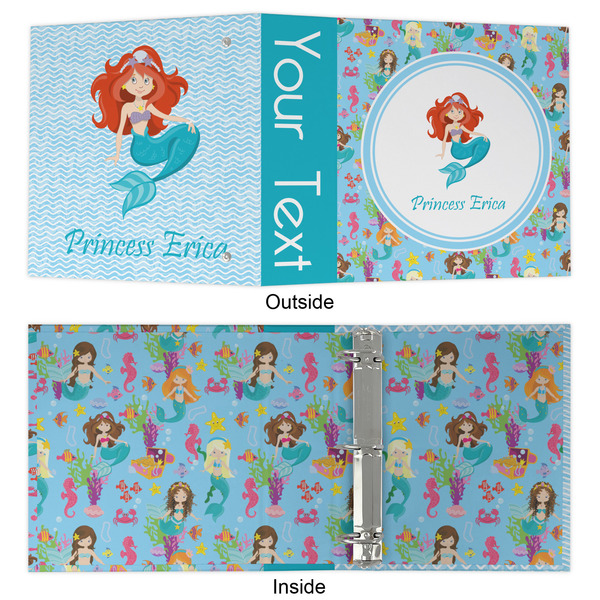 Mermaids 3 Ring Binders - Full Wrap - 2" - APPROVAL