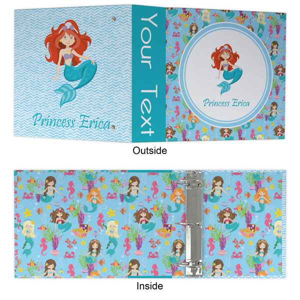 Mermaids 3 Ring Binders - Full Wrap - 3" - APPROVAL