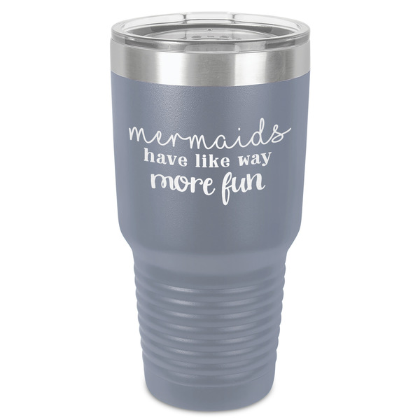 Custom Mermaids 30 oz Stainless Steel Tumbler - Grey - Single-Sided