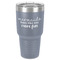 Mermaids 30 oz Stainless Steel Tumbler - Grey - Single-Sided