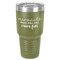 Mermaids 30 oz Stainless Steel Ringneck Tumbler - Olive - Front