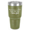 Mermaids 30 oz Stainless Steel Tumbler - Olive - Single-Sided