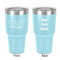 Mermaids 30 oz Stainless Steel Ringneck Tumbler - Teal - Double Sided - Front & Back