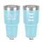 Mermaids 30 oz Stainless Steel Tumbler - Teal - Double-Sided (Personalized)