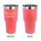 Mermaids 30 oz Stainless Steel Ringneck Tumblers - Coral - Single Sided - APPROVAL