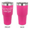 Mermaids 30 oz Stainless Steel Ringneck Tumblers - Pink - Single Sided - APPROVAL