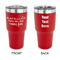 Mermaids 30 oz Stainless Steel Tumbler - Red - Double Sided (Personalized)