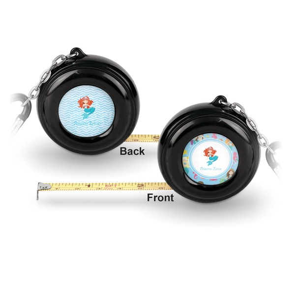 Mermaids 6-Ft Pocket Tape Measure with Carabiner Hook - Front and Back