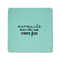 Mermaids 6" x 6" Teal Leatherette Snap Up Tray - APPROVAL