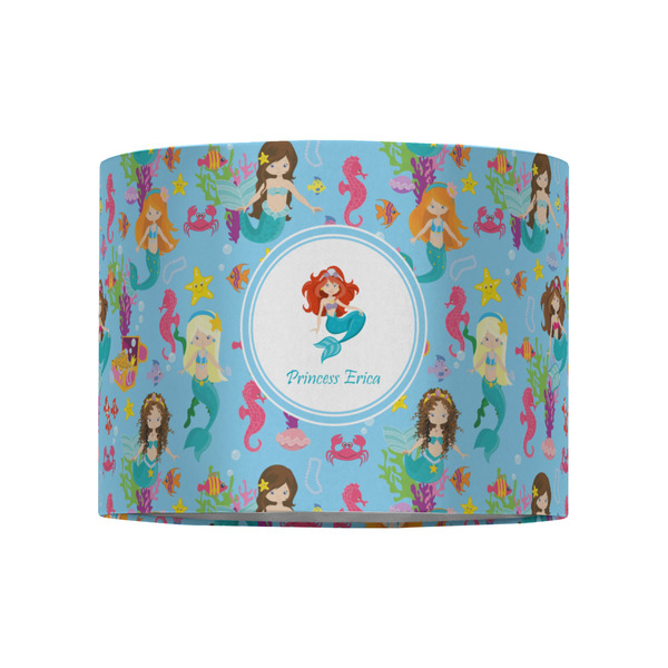 Mermaids 8" Drum Lampshade - FRONT (Fabric)