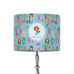 Mermaids 8" Drum Lamp Shade - Fabric (Personalized)