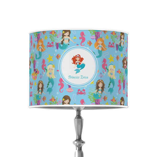 Mermaids 8" Drum Lampshade - ON STAND (Poly Film)