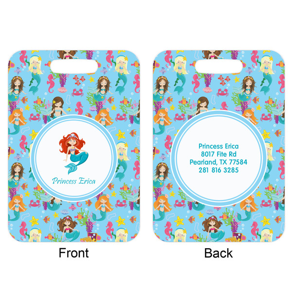 Mermaids Aluminum Luggage Tag (Front + Back)
