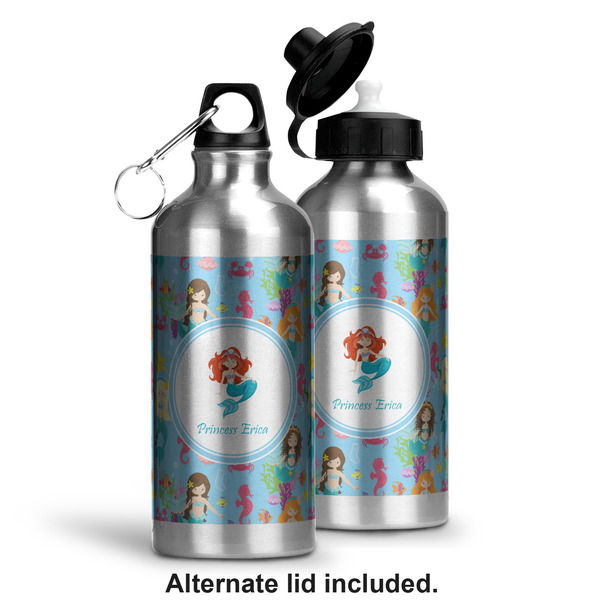 Mermaids Aluminum Water Bottle - Alternate lid options
